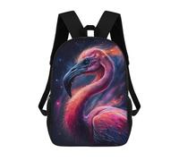 sinyumoney Cosmic Flamingo Art Print-12 Rucksack Daypacks Business Backpack Water Resistant Bookbag for Girl, Teen Girls 17inch