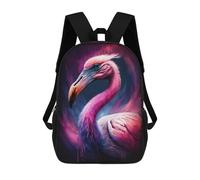 sinyumoney Cosmic Flamingo Art Print-6 Rucksack Water Resistant Travel Backpack Computer Bag for Teenage Girls Boys Women Men 17inch