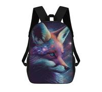sinyumoney Cosmic Fox Portrait-11 Backpack School Bag Lightweight Casual Daypack School Backpacks for Teenage Girls Boys Women Men 17inch