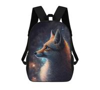 sinyumoney Cosmic Fox Portrait-4 Rucksack Business Laptop Rucksack Bag Unisex Casual Daypack for Girls Boys Teenage 17inch