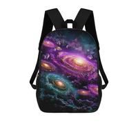 sinyumoney Cosmic Galaxy Cluster-2 School Backpack Fashion Stationery Backpack Waterproof Casual Daypacks for Camping Outdoor Adventures And Daily Travel 17inch