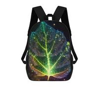 sinyumoney Cosmic Garden Leaf Rucksack Lightweight Casual Daypack School Backpacks for Campus Outdoor Travel Sports 17inch