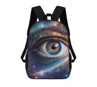 sinyumoney Cosmic Gaze Backpacks Children's Backpacks School Bag 3D Printed Children's School Backpack Fashion Travel Backpacks for Kids Elementary Middle School 17inch