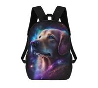 sinyumoney Cosmic Golden Retriever Art Print-1 Rucksack Water Resistant Travel Backpack Computer Bag for Teenage Girls Boys Women Men 17inch