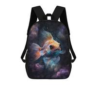 sinyumoney Cosmic Goldfish Painting Backpack School Computer Rucksack for School/Work/Travel for Girls Boys Teenage 17inch