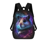 sinyumoney Cosmic Hamster Art Print-1 Rucksack School Secondary High School College Backpack Travel for Campus Outdoor Travel Sports 17inch