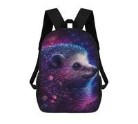 sinyumoney Cosmic Hedgehog Art Print-13 School Backpack Fashion Stationery Backpack Waterproof Casual Daypacks for Camping Outdoor Adventures And Daily Travel 17inch