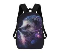 sinyumoney Cosmic Hedgehog Art Print-18 Kids Backpack,School Backpack Kids School Bag 3D Printed Cartoon Large Capacity Backpack for Kids Boys And Girls 17inch