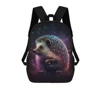 sinyumoney Cosmic Hedgehog Art Print-2 Children's 17 Inch School Backpack 3D Printed Casual Daypacks for Kids Travel Rucksacks Book Bags Kids School Bag
