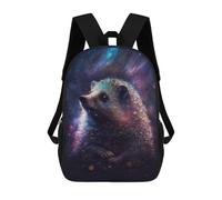 sinyumoney Cosmic Hedgehog Art Print-5 School Backpack Lightweight Schoolbag Dayback Bookbag College for Camping Outdoor Adventures And Daily Travel 17inch