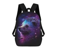 sinyumoney Cosmic Hedgehog Art Print School Bags Lightweight Airport College Students Back Pack for Camping Outdoor Adventures And Daily Travel 17inch
