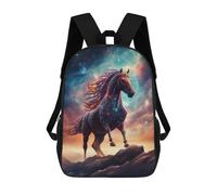 sinyumoney Cosmic Horse Painting Backpack School Water Resistant Travel Backpack Computer Bag for Girls Boys Teenage 17inch