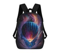 sinyumoney Cosmic Hot Air Balloon Ride School Backpack Business Laptop Rucksack Bag Unisex Casual Daypack for Men, Women & Teenage Boys 17inch