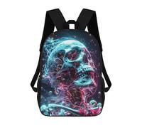 sinyumoney Cosmic Human Skeleton School Bags Water Resistant Travel Backpack Computer Bag for Campus Outdoor Travel Sports 17inch