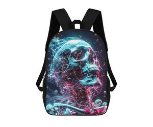 sinyumoney Cosmic Human Skeleton School Bags Water Resistant Travel Backpack Computer Bag for Campus Outdoor Travel Sports 17inch