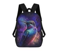 sinyumoney Cosmic Hummingbird Art Print Rucksack Computer Rucksack for School/Work/Travel for Camping Outdoor Adventures And Daily Travel 17inch
