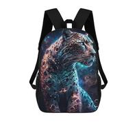 sinyumoney Cosmic Jaguar School Backpack Fashion Stationery Backpack Waterproof Casual Daypacks for Teenage Girls Boys Women Men 17inch