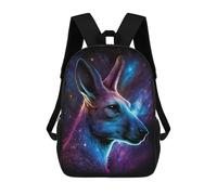 sinyumoney Cosmic Kangaroo Portrait-13 Backpack School Bag High Secondary School Bags Casual Backpack - Perfect for Travel, Work And Daily Use 17inch