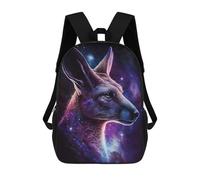 sinyumoney Cosmic Kangaroo Portrait-6 Backpack School Bag High Secondary School Bags Casual Backpack for Teenage Girls Boys Women Men 17inch