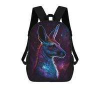 sinyumoney Cosmic Kangaroo Profile-3 Children's Backpacks 17inch School Backpack 3D Printed Bag Bookbag for Kids Travel Rucksacks Boy Girl Book Bags Kids School Bag