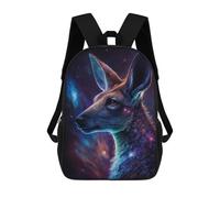 sinyumoney Cosmic Kangaroo Profile-4 Backpack School Bag High Secondary School Bags Casual Backpack for Teenage Girls Boys Women Men 17inch