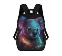 sinyumoney Cosmic Koala Art Print-22 3D Printed 17 Inch School Backpack Children's Backpacks 3D Printed Cool Knapsack for Boys Elementary And Middle