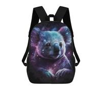 sinyumoney Cosmic Koala Art Print-5 Rucksack Rucksack Casual Daypacks School Work Travel Bag for Men, Women & Teenage Boys 17inch