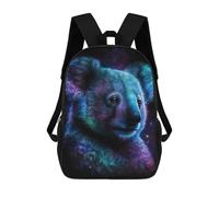 sinyumoney Cosmic Koala Art Print-8 Backpack School Rucksack Casual Daypacks School Work Travel Bag for Men, Women & Teenage Boys 17inch