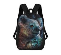 sinyumoney Cosmic Koala Celestial Forest Backpack School Bag Fashion Stationery Backpack Waterproof Casual Daypacks- Perfect for Travel, Work And Daily Use 17inch