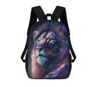 sinyumoney Cosmic Lion Art Print-17 Backpack School Lightweight Airport College Students Back Pack for Girl, Teen Girls 17inch
