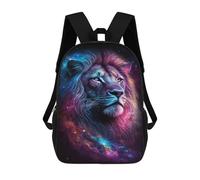 sinyumoney Cosmic Lion Art Print-3 Backpack School Lightweight Airport College Students Back Pack for School/Work/Travel 17inch