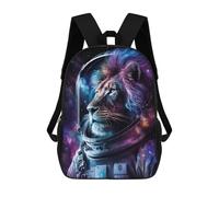 sinyumoney Cosmic Lion Astronaut Art Print-1 School Backpack Water Resistant Travel Backpack Computer Bag for Men, Women & Teenage Boys 17inch