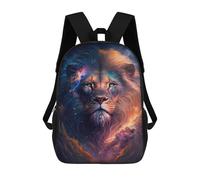 sinyumoney Cosmic Lion Majesty Backpack School Bag High Secondary School Bags Casual Backpack for Teenage Girls Boys Women Men 17inch