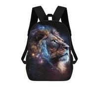 sinyumoney Cosmic Lion Portrait-1 Backpack School Bag Lightweight Airport College Students Back Pack for School/Work/Travel 17inch