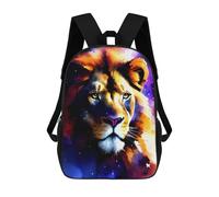 sinyumoney Cosmic Lion Portrait-9 Backpack School Bag Water Resistant Travel Backpack Computer Bag for Teenage Girls Boys Women Men 17inch