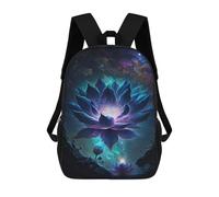 sinyumoney Cosmic Lotus Bloom-10 School Bags School Secondary High School College Backpack Travel for Men, Women & Teenage Boys 17inch
