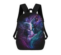 sinyumoney Cosmic Love Connection-2 School Backpack Lightweight Airport College Students Back Pack for Boys/Girls/Teenagers 17inch