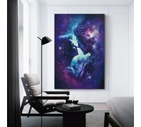 sinyumoney Cosmic Love Connection-3 Art Work for Home Walls For Teens Game Boys Room Wall Decor Wall Decoration 24x36inch(60x90cm)