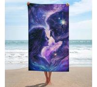 sinyumoney Cosmic Love Connection-6 GSM Washable Towels Suitable Beach Beach Towel Ideal for Beach 130cm*80cm