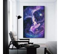 sinyumoney Cosmic Love Connection-6 Wall Prints for Living Room Prints for Special Occasions Artwork 12x18inch(30x45cm)