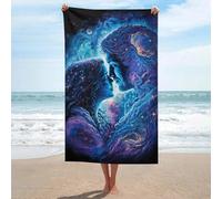 sinyumoney Cosmic Love Connection-7 Bathroom Towels Set Pool Party Beach Towel Gentle for Sensitive Skin 130cm*80cm