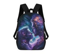 sinyumoney Cosmic Love Connection-9 17 Inch Kids Backpack Fashion Fun Backpack Book Bag for Boys And Teenager 3D Printed for Boys