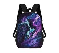 sinyumoney Cosmic Love Romance-4 Backpack School Bag High Secondary School Bags Casual Backpack for Teenage Girls Boys Women Men 17inch