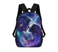 sinyumoney Cosmic Love Romance School Backpack for Girls 17inch Casual Daypack Lightweight Rucksack Boy Girl Backpack for Middle School Students