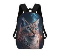 sinyumoney Cosmic Lynx Portrait-13 Backpack School Daypacks Business Backpack Water Resistant Bookbag for Girls Boys Teenage 17inch