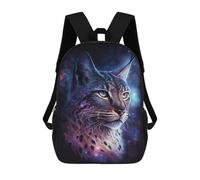 sinyumoney Cosmic Lynx Portrait-15 School Bags Computer Rucksack for School/Work/Travel for Camping Outdoor Adventures And Daily Travel 17inch