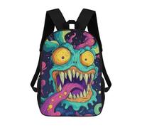 sinyumoney Cosmic Monster Children's Backpacks 17inch School Backpack 3D Printed Bag Bookbag for Kids Travel Rucksacks Boy Girl Book Bags Kids School Bag