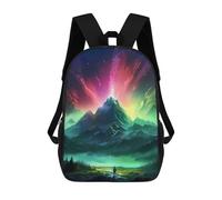 sinyumoney Cosmic Mountain Adventure Backpack School Bag Water Resistant Computer Rucksack for Campus Outdoor Travel Sports 17inch