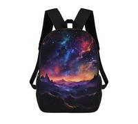 sinyumoney Cosmic Mountain Range Backpack School Bag Computer Rucksack for School/Work/Travel for Camping Outdoor Adventures And Daily Travel 17inch