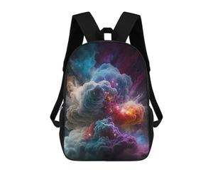 sinyumoney Cosmic Nebula Explosion School Bags Daypacks Business Backpack Water Resistant Bookbag for School/Work/Travel 17inch
